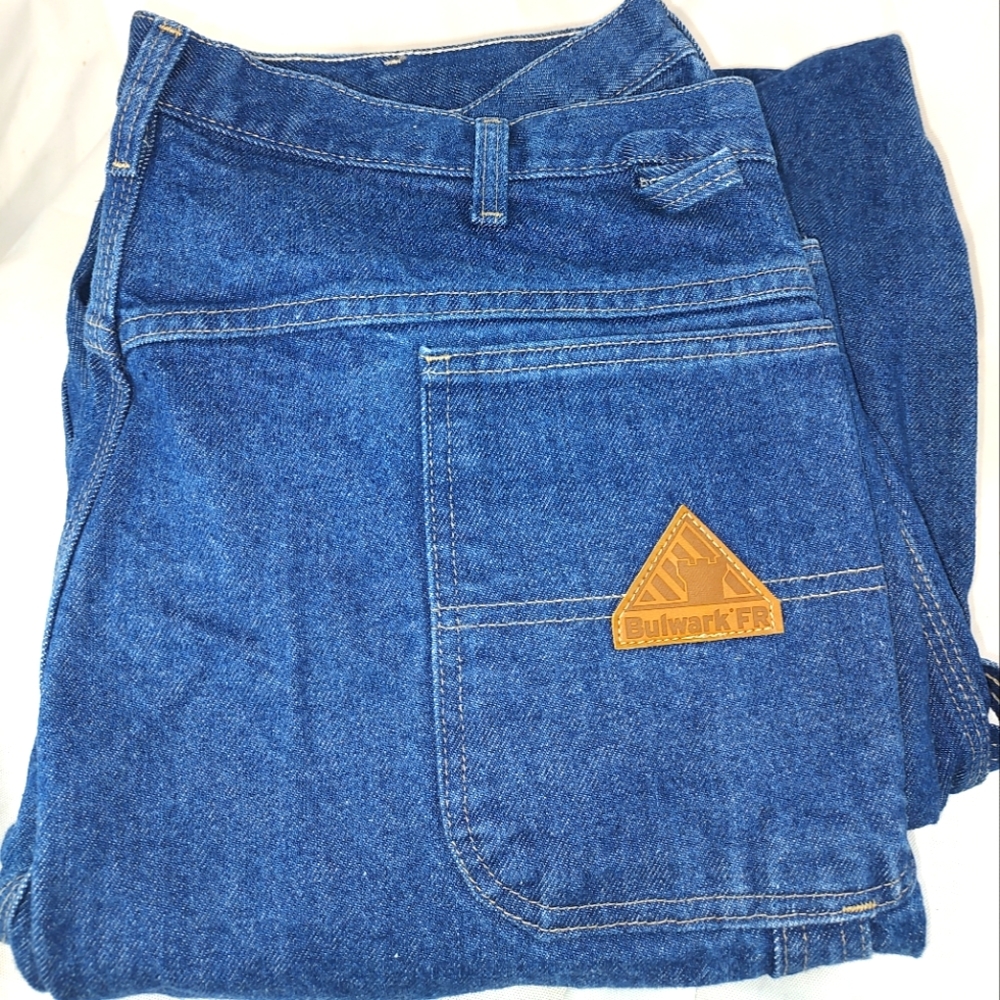 Bulwark Heavyweight Excel FR Flame Resistant Denim Dungaree Jeans Carpenter 38